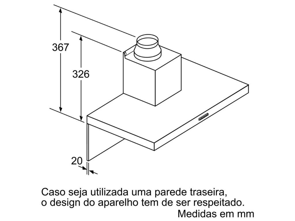CHAMIN&Eacute; BOSCH DWB66BC50 A 590M3/H 60CM INOX image number 6