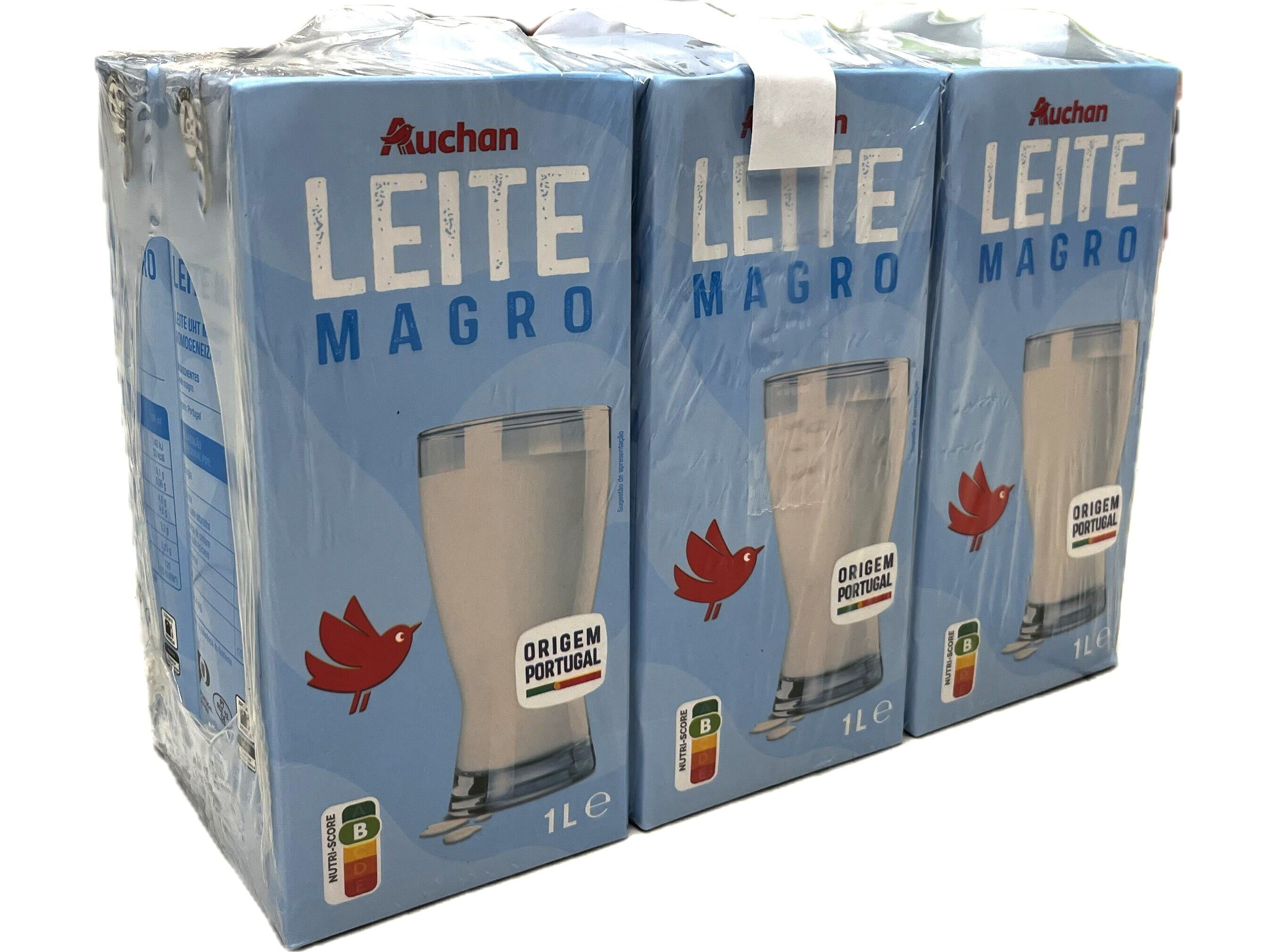 LEITE UHT AUCHAN MAGRO 6X1L image number 0