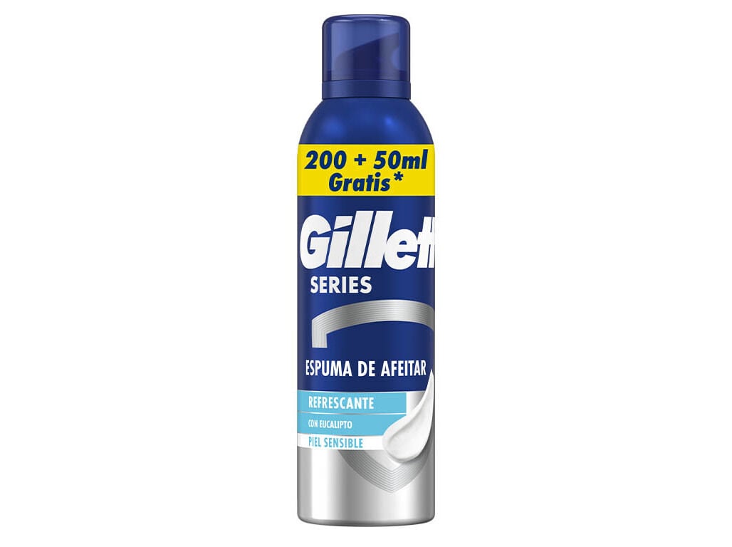 ESPUMA DE BARBEAR SERIES REFRESCANTE GILLETTE 200+50 ML