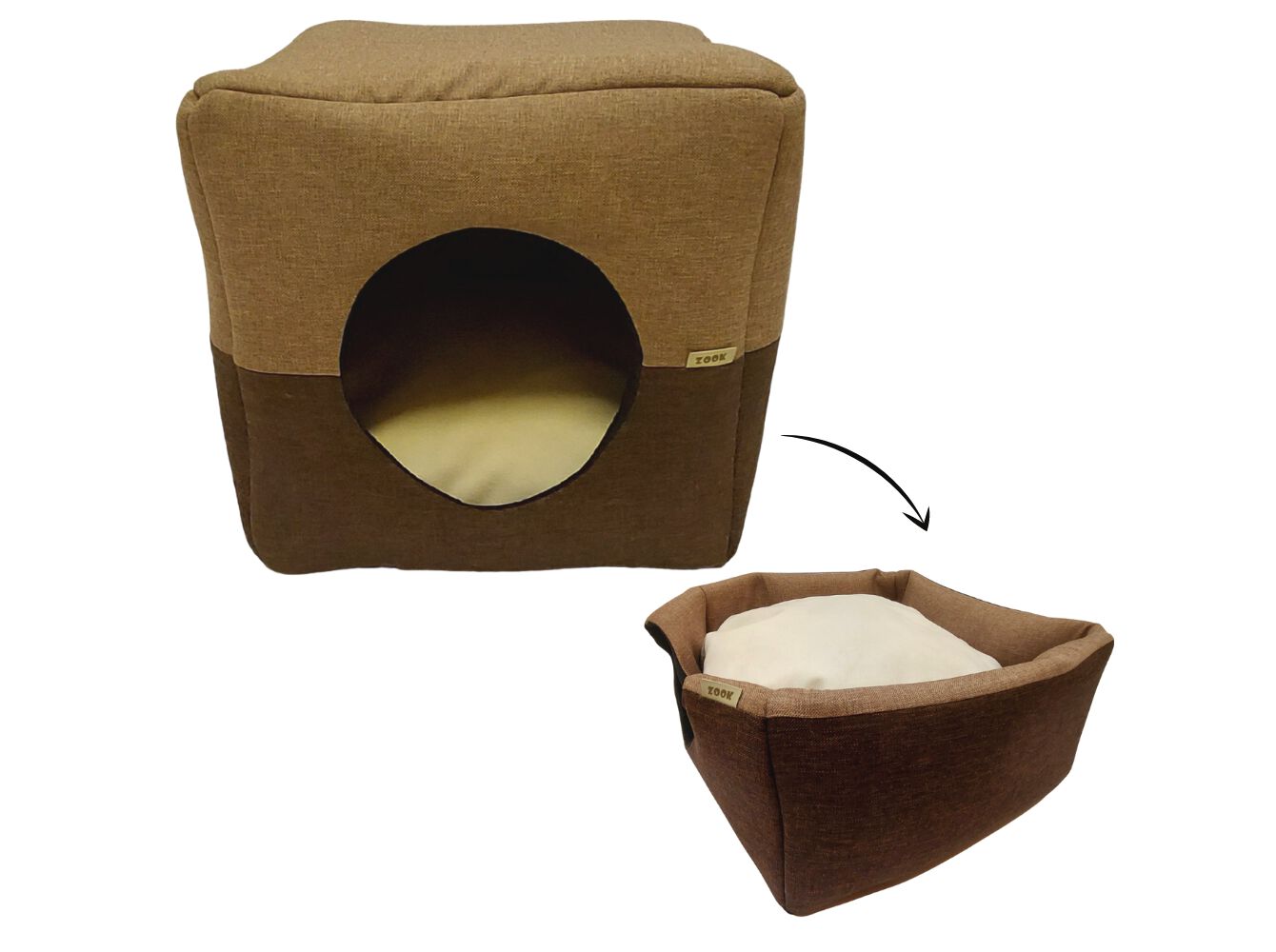 NICHO/CAMA ZOOK DUPLA FUN&Ccedil;&Atilde;O 36*36CM