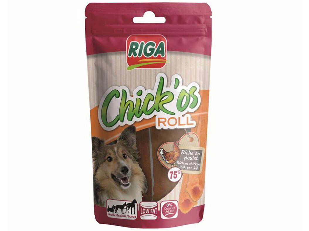 SNACK C&Atilde;O RIGA CHICK'OS ROLL 75G image number 0