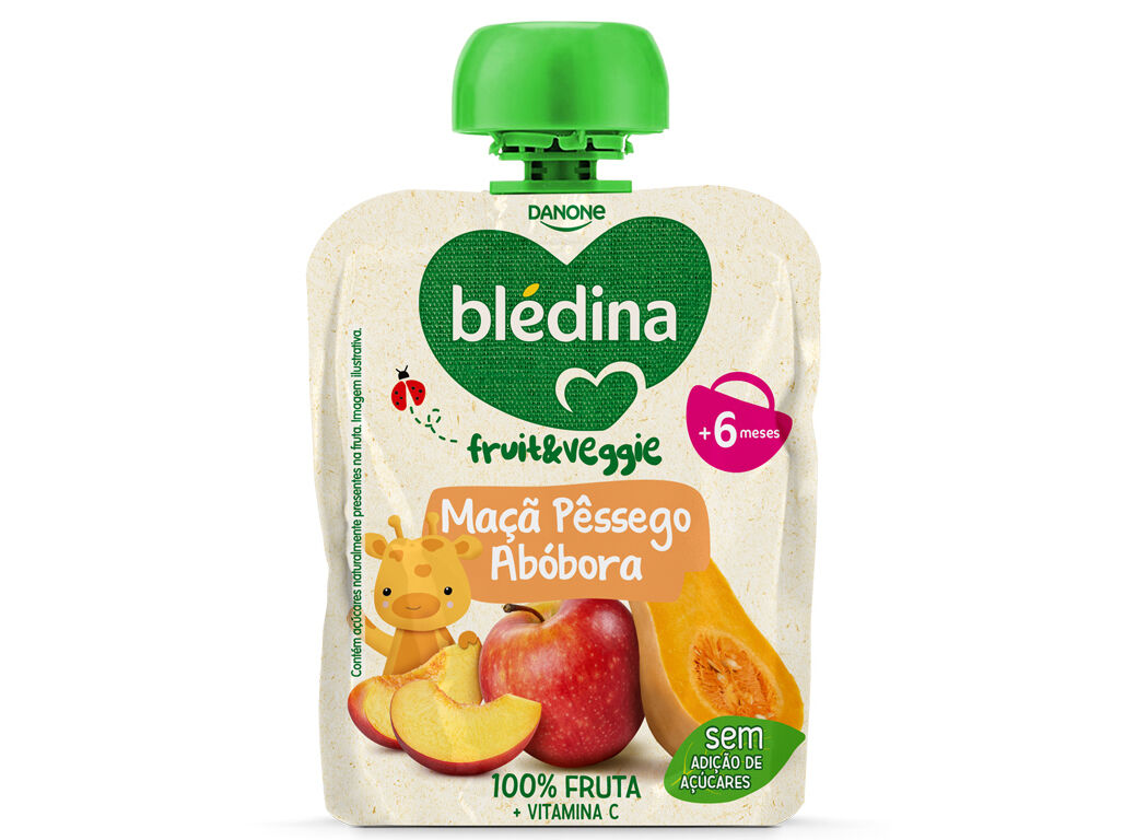 SAQUETA FRUTA BLEDINA MA&Ccedil;&Atilde; P&Ecirc;SSEGO E AB&Oacute;BORA 85 G image number 0