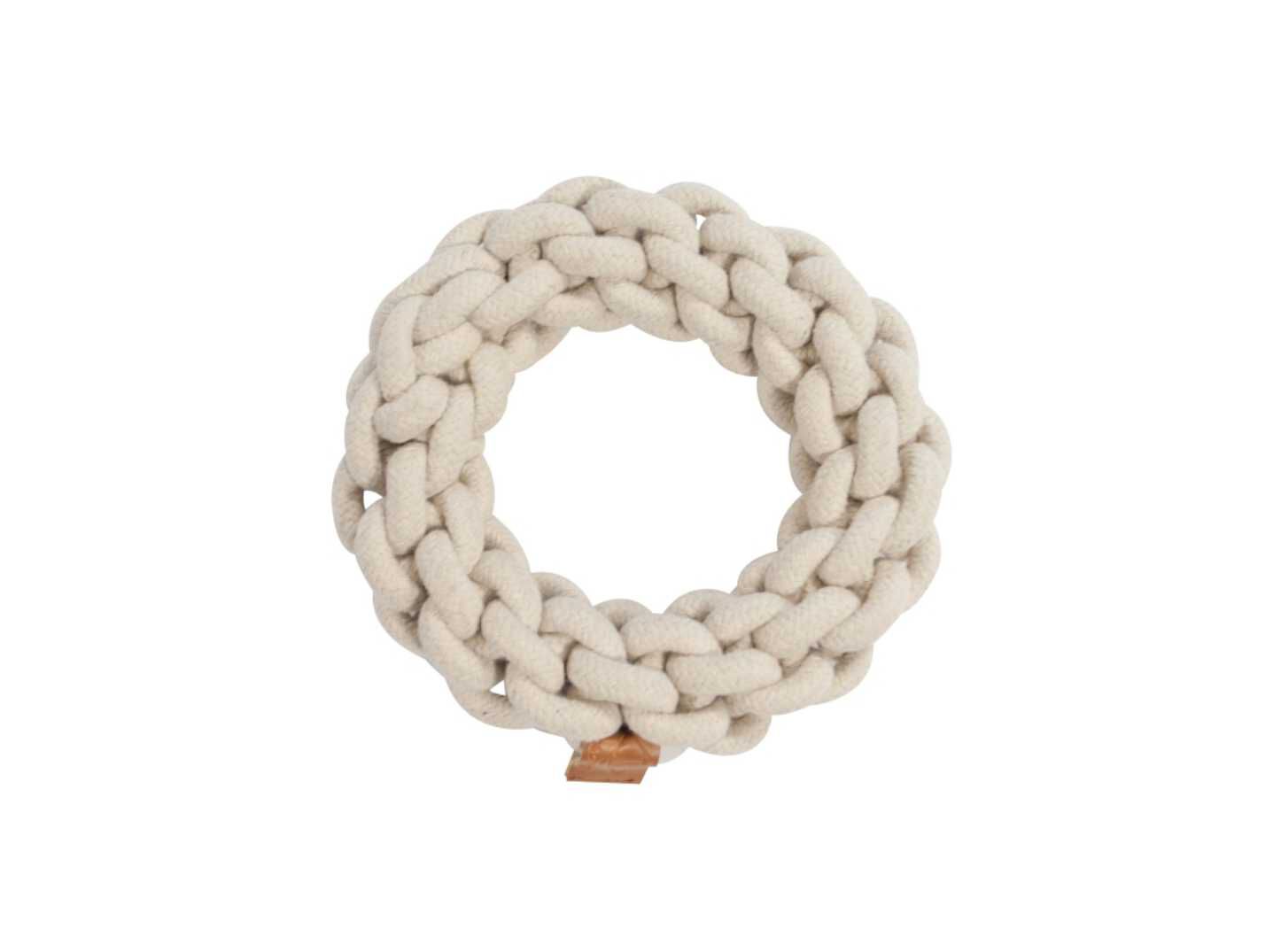 BRINQUEDO C&Atilde;O EBI BEN CORDA ALGOD&Atilde;O CRU 19X10CM