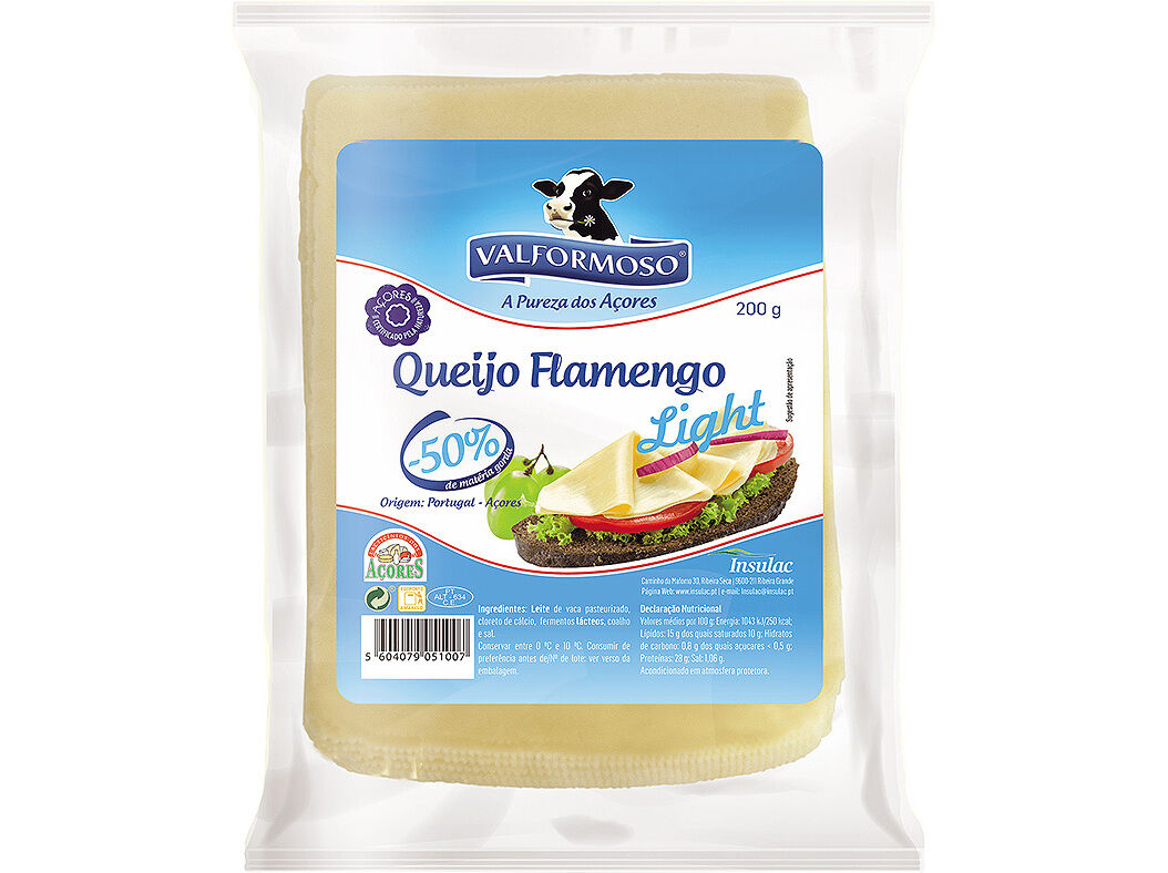 QUEIJO VALFORMOSO FLAMENGO LIGHT FATIADO 200G image number 0