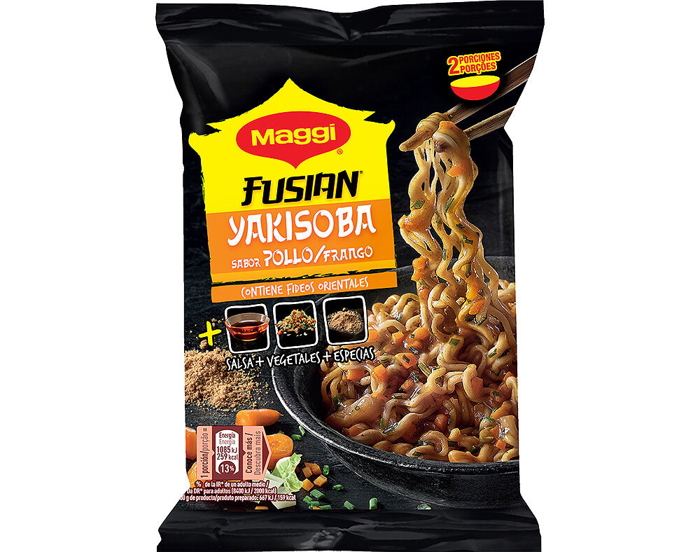 NOODLES MAGGI YAKISOBA FRANGO 120G image number 1