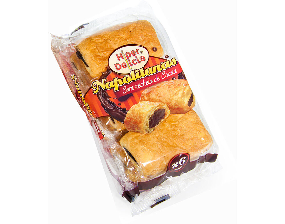 NAPOLITANAS HIPER DEL&Iacute;CIA BOLO CHOCOLATE 240G