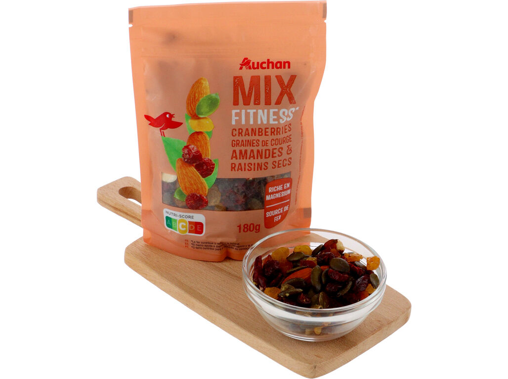 MISTURA DE FRUTOS SECOS AUCHAN FITNESS 180 G image number 0