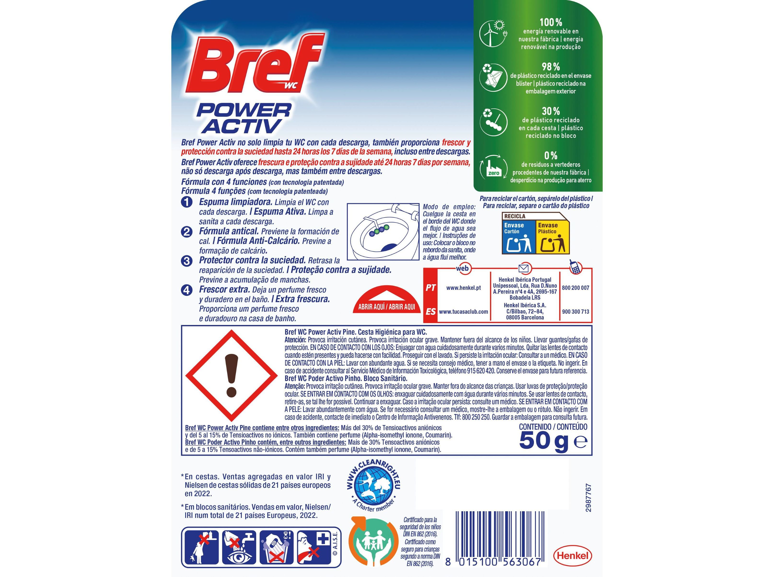 BLOCO SANIT&Aacute;RIO BREF SONASOL PODER ACTIVO PINHO 1 UN image number 1