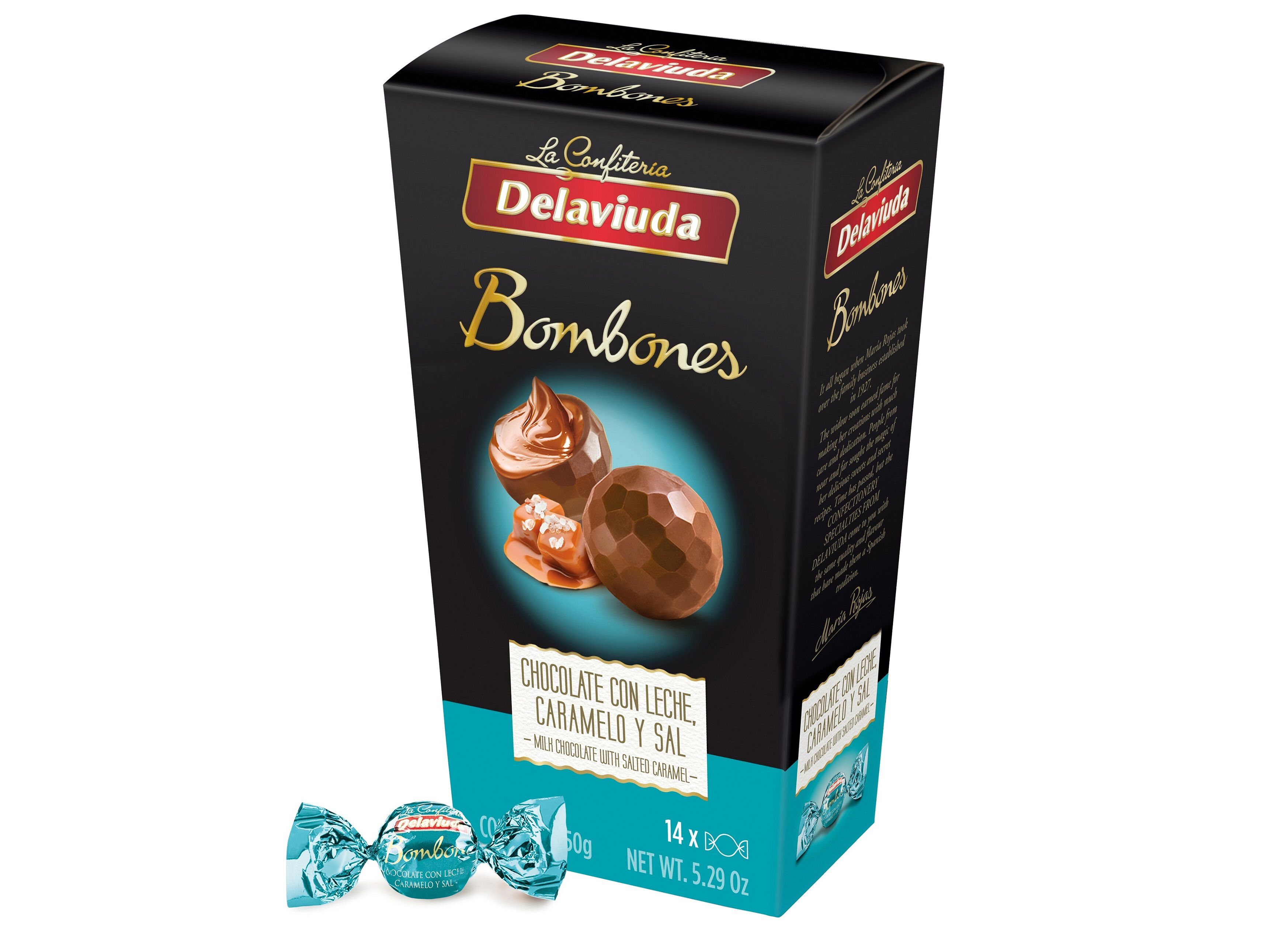 BOMBONS SORTIDOS DELAVIUDA CARAMELO SALGADO 150G image number 0
