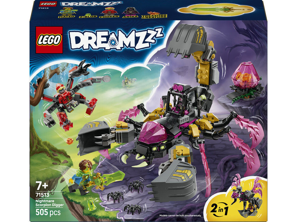 ESCAVADORA ESCORPI&Atilde;O LEGO DREAMZZZ 71513