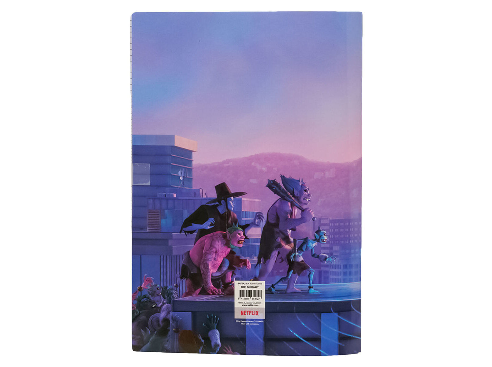 CADERNO A4 QUADRICULADO K-POP DEMON HUNTERS 80 FOLHAS AGRAFADO image number 1