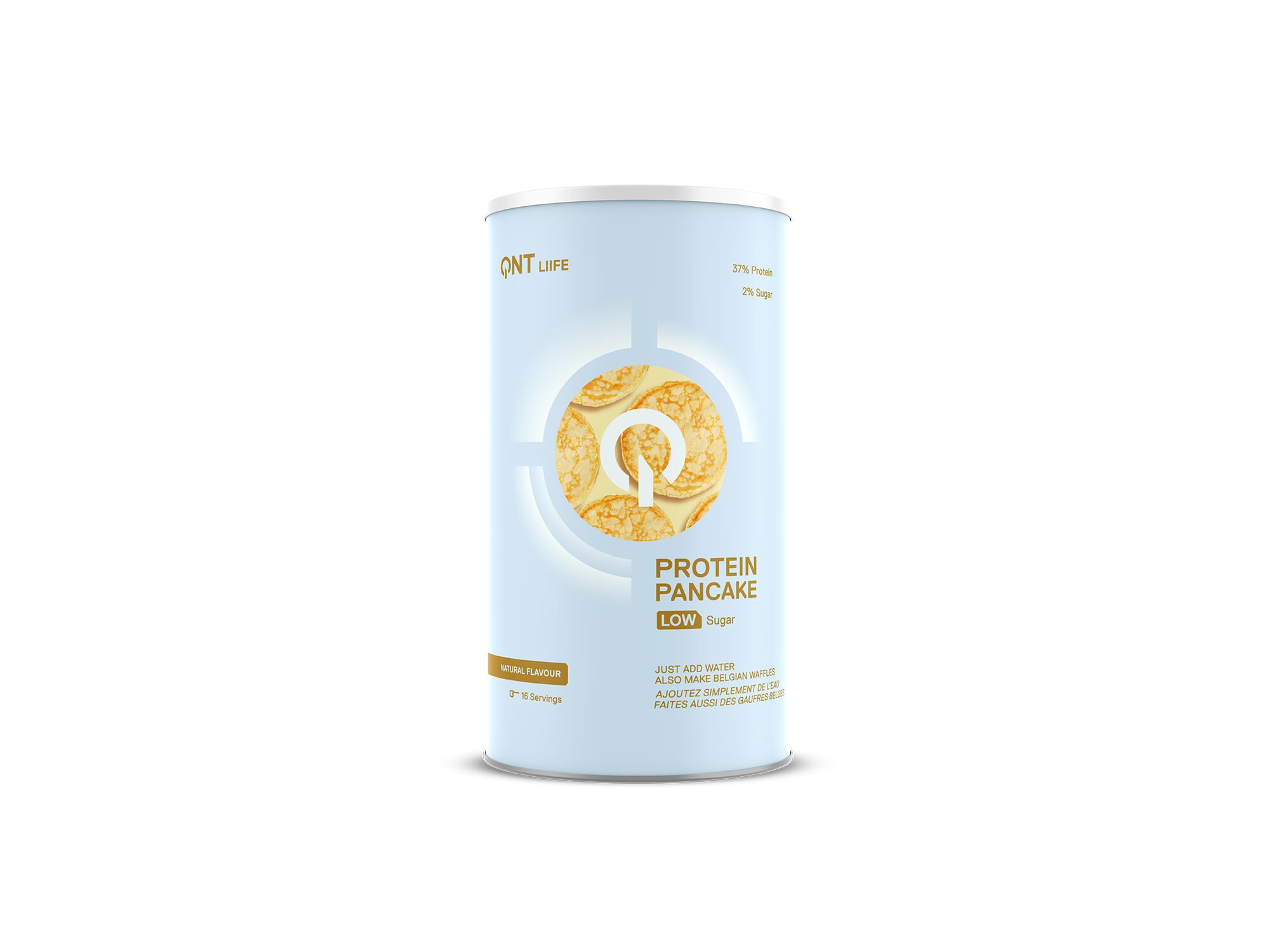 PANQUECAS PROTEICAS QNT LOW SUGAR NATURAL 500GR