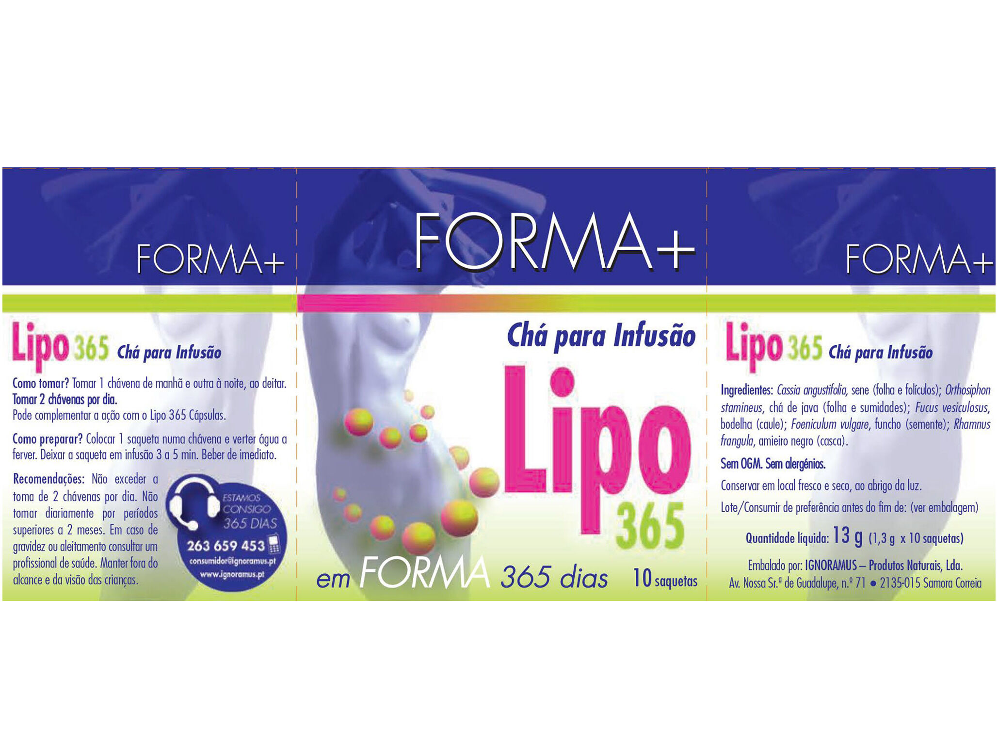 CH&Aacute; FORMA+ LIPO 365 10 SAQUETAS image number 1