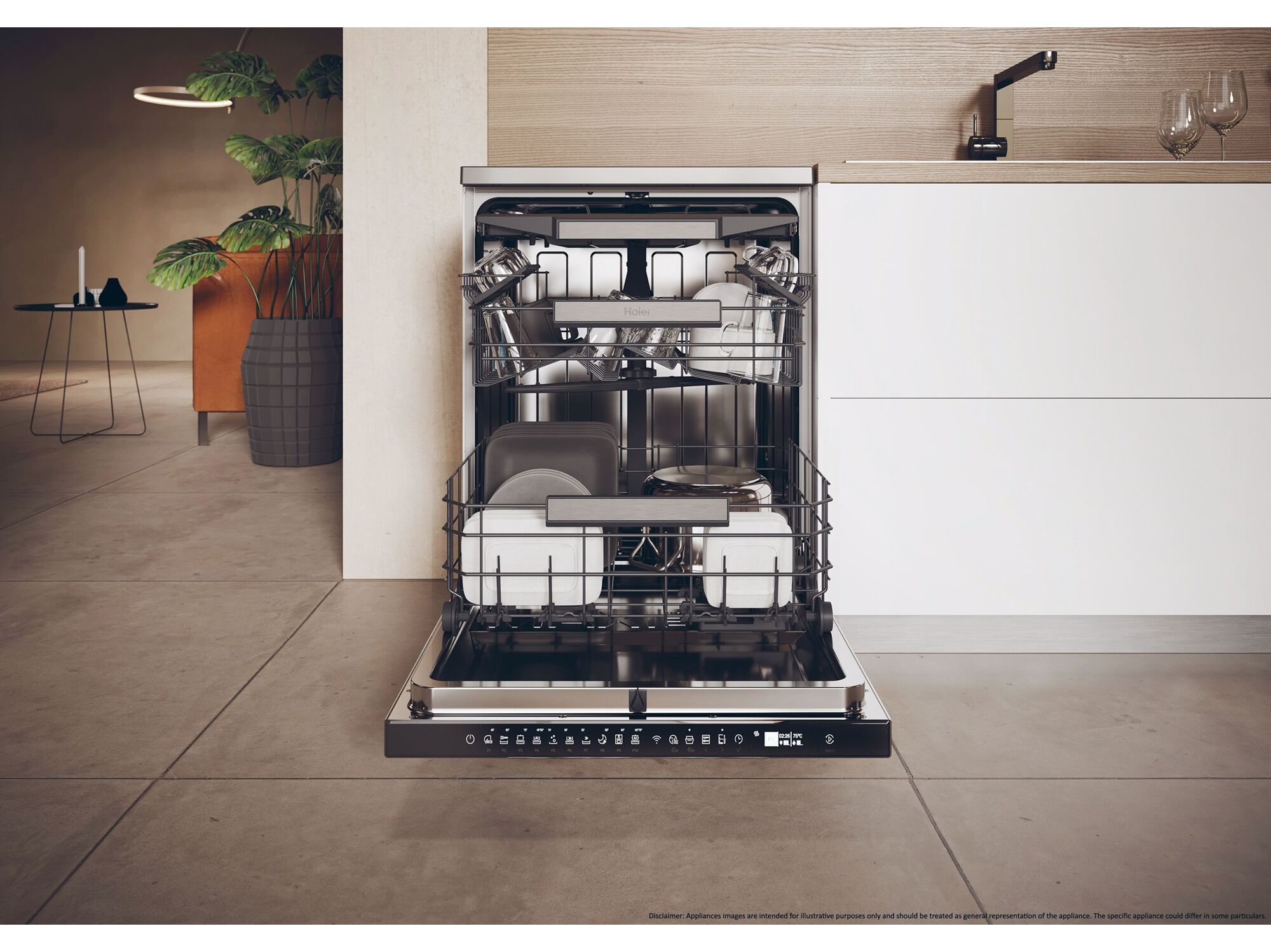 M&Aacute;QUINA DE LAVAR LOI&Ccedil;A HAIER XF 6C2M1PX INOX C 16 CONJUNTOS image number 10