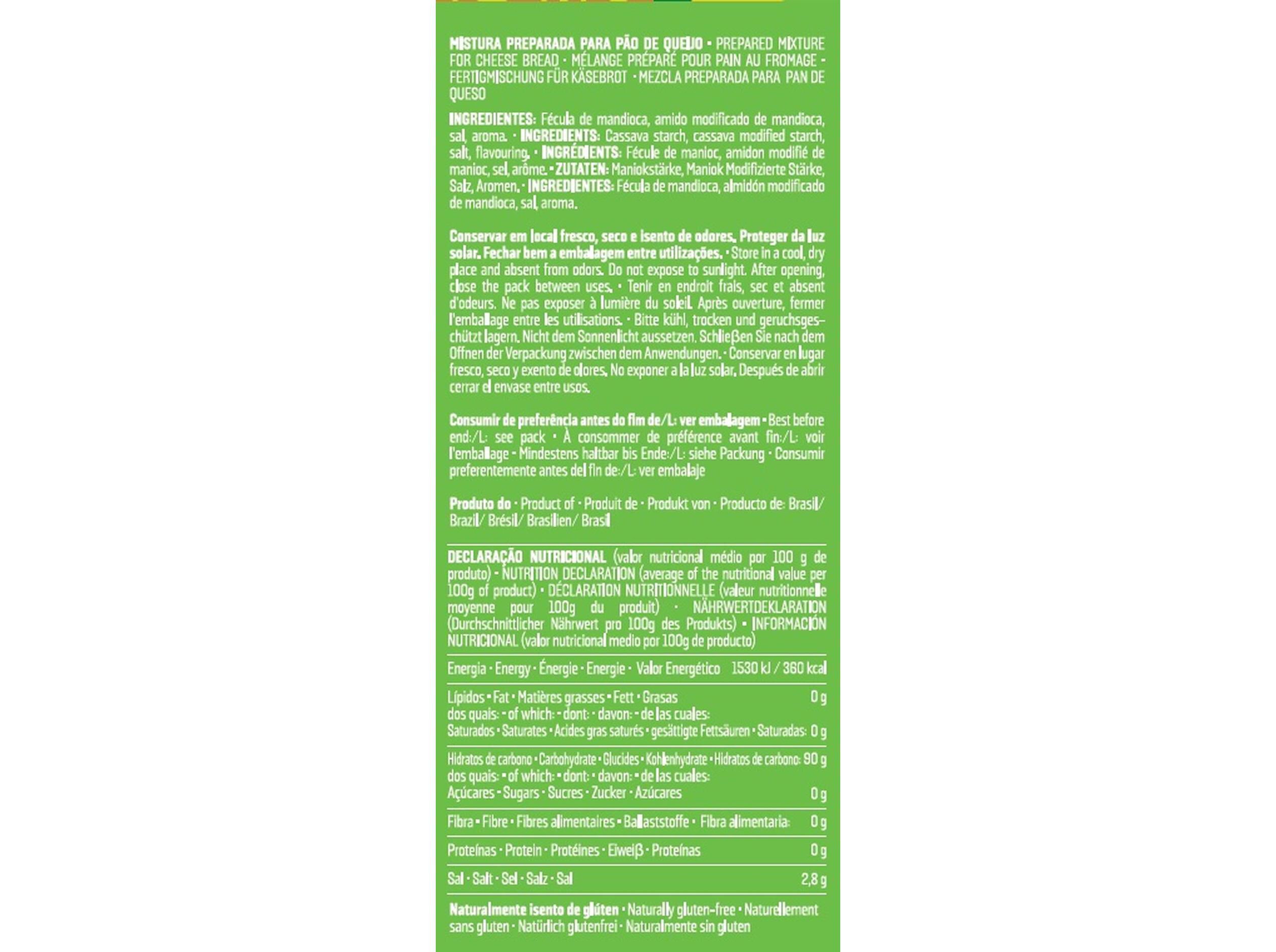 MISTURA FERBAR P&Atilde;O QUEIJO SQT 500G image number 1