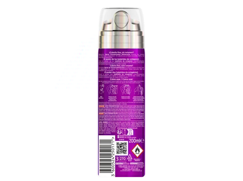 SPRAY ELVIVE COLLAGEN LIFTER 200ML image number 1