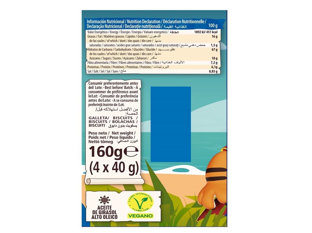 BOLACHA GULLON HOOKIES MINI CEREAIS 160G image number 2