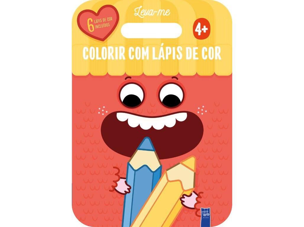 LIVRO LEVA-ME COLORIR COM L&Aacute;PIS DE COR VERMELHO image number 0