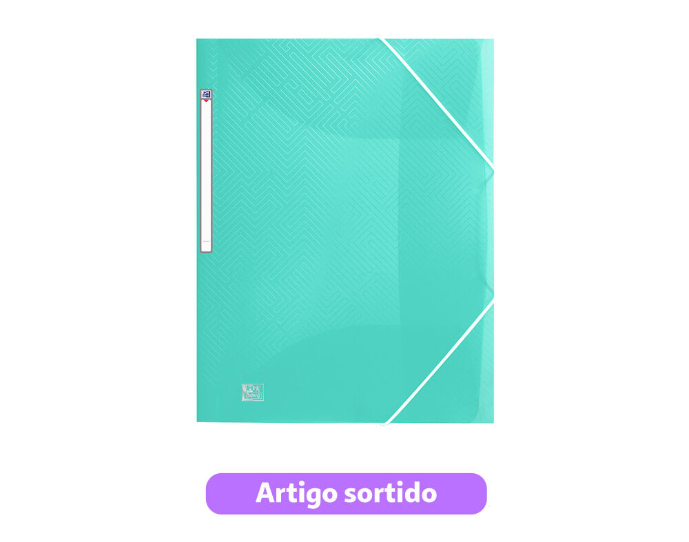 CAPA POLIPROPILENO A3 OXFORD URBAN COM EL&Aacute;STICO CORES SORTIDAS image number 2