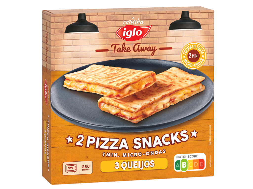 PIZZA SNACKS IGLO 3 QUEIJOS 2UN 250G image number 0