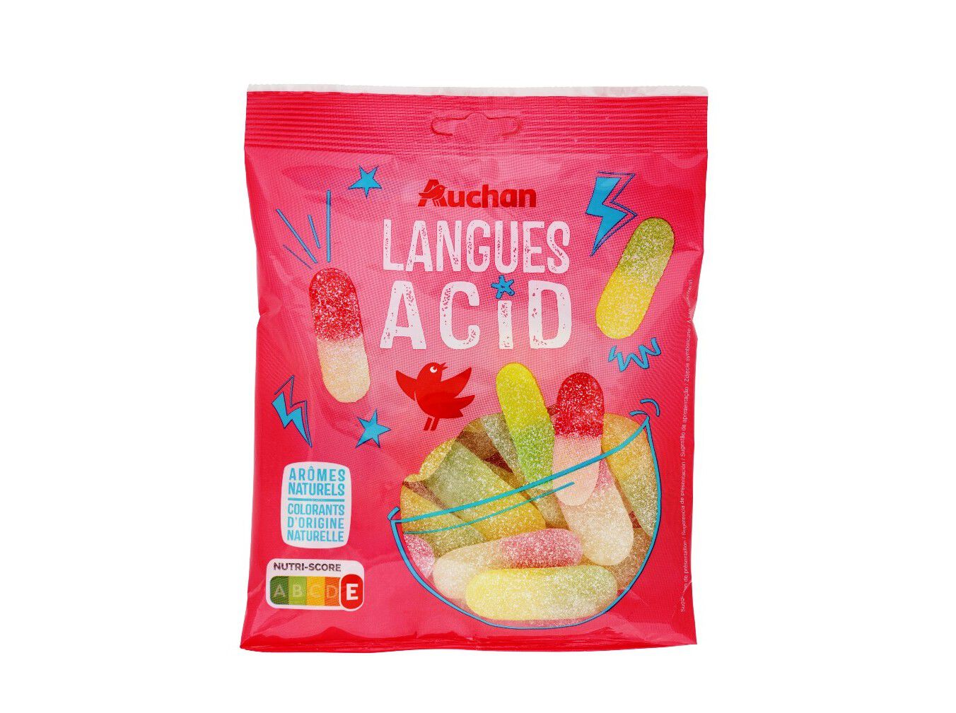 GOMAS AUCHAN LANGUE ACIDE ++ 200G