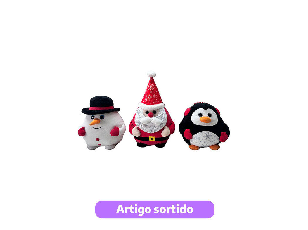 PELUCHE DE NATAL ONE TWO FUN 24CM MODELOS SORTIDOS image number 0