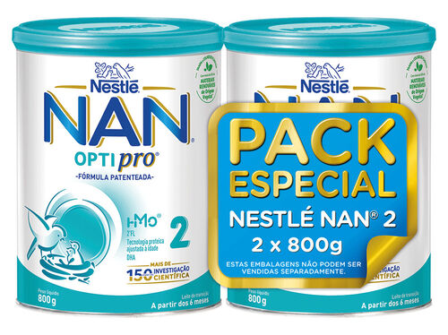 LEITE NAN 2 2X800 G PACK ESPECIAL image number 0