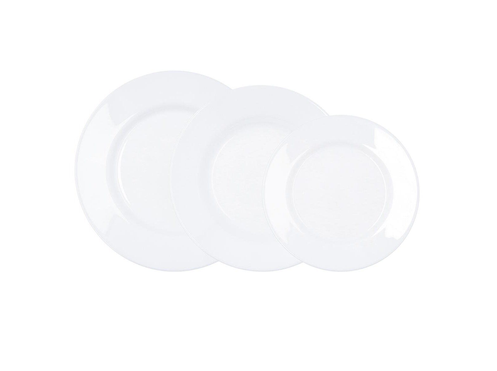 SERVI&Ccedil;O DE MESA PLUMI LUMINARC BRANCO 18 PE&Ccedil;AS