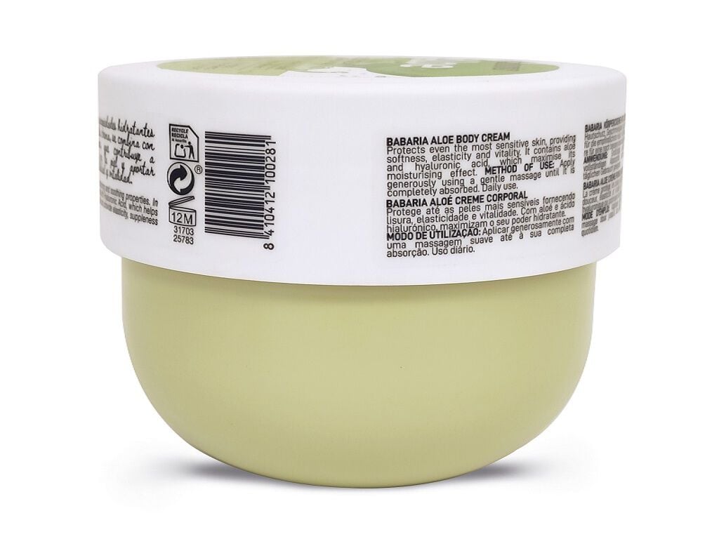 CREME CORPO BABARIA ALO&Eacute; VERA 400ML image number 1