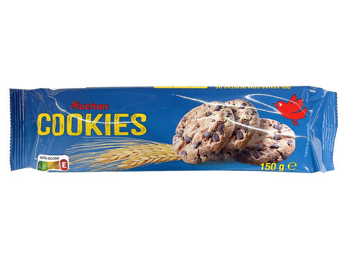 BOLACHA AUCHAN COOKIES 150G image number 0