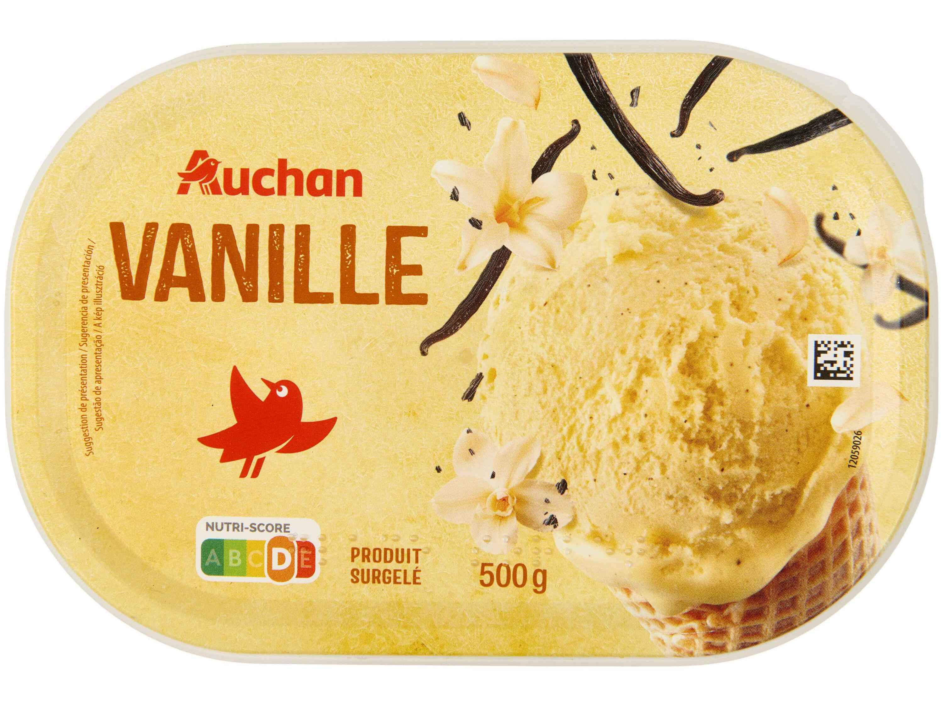 GELADO AUCHAN BAUNILHA 1L image number 0