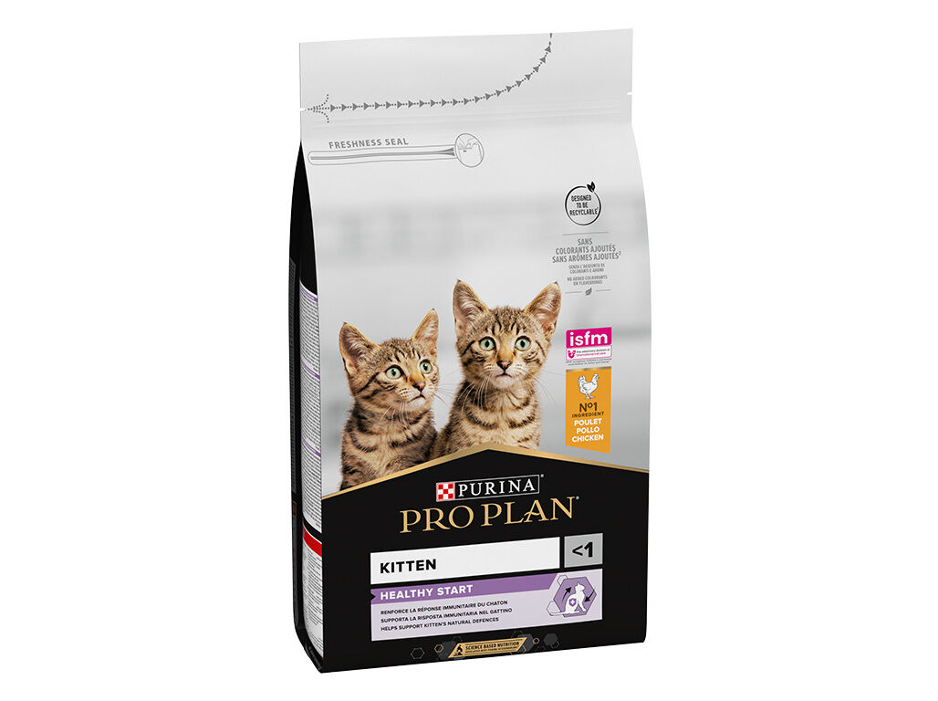 RA&Ccedil;&Atilde;O PARA GATINHOS PRO PLAN COM FRANGO E ARROZ 1.5KG image number 1
