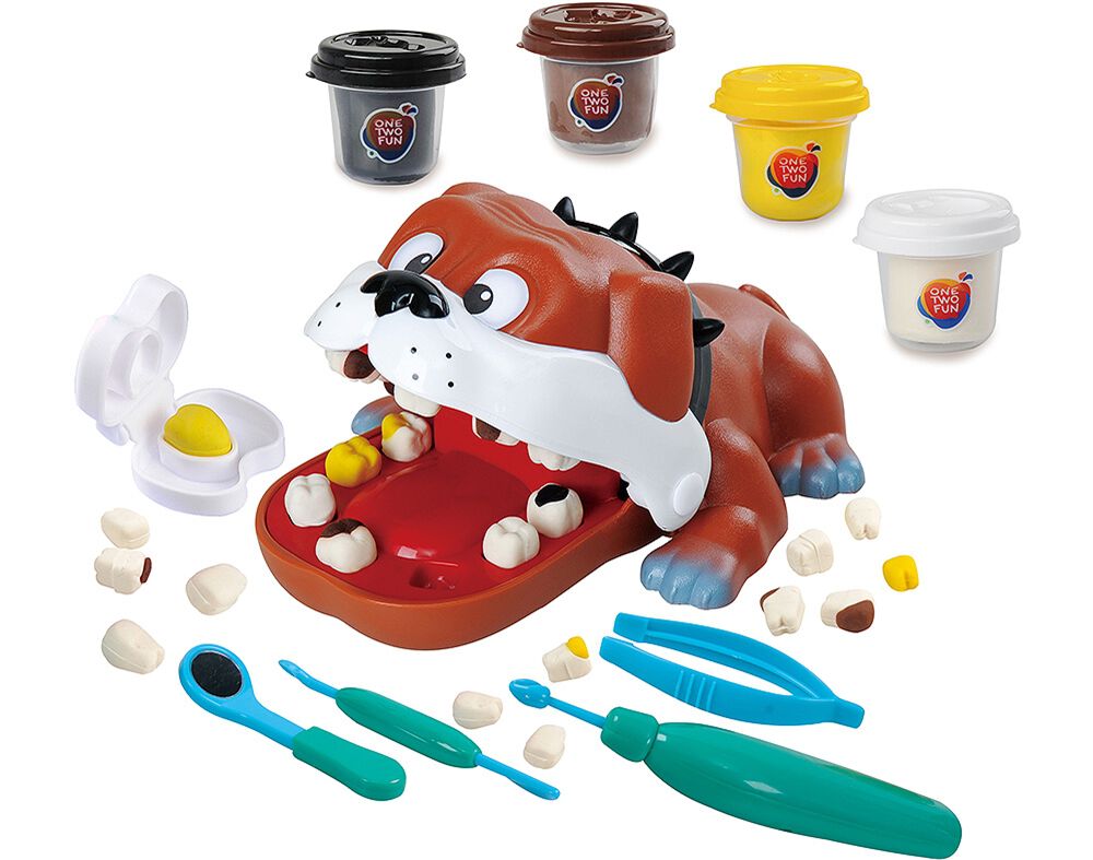 PASTA DE MOLDAR O DENTISTA ONE TWO FUN 4 BOI&Otilde;ES