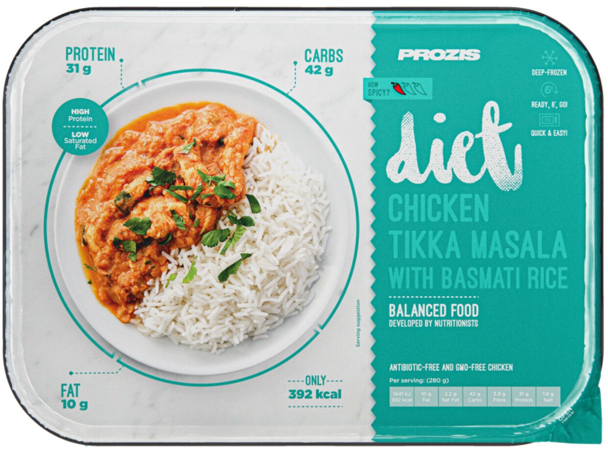 REFEI&Ccedil;&Atilde;O PROZIS DIET FRANGO TIKKA MASALA 280G