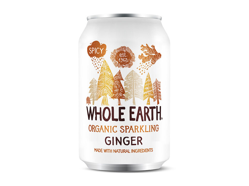 REFRIGERANTE BIO WHOLE EARTH GENGIBRE S/ A&Ccedil;&Uacute;CAR 330 ML image number 0