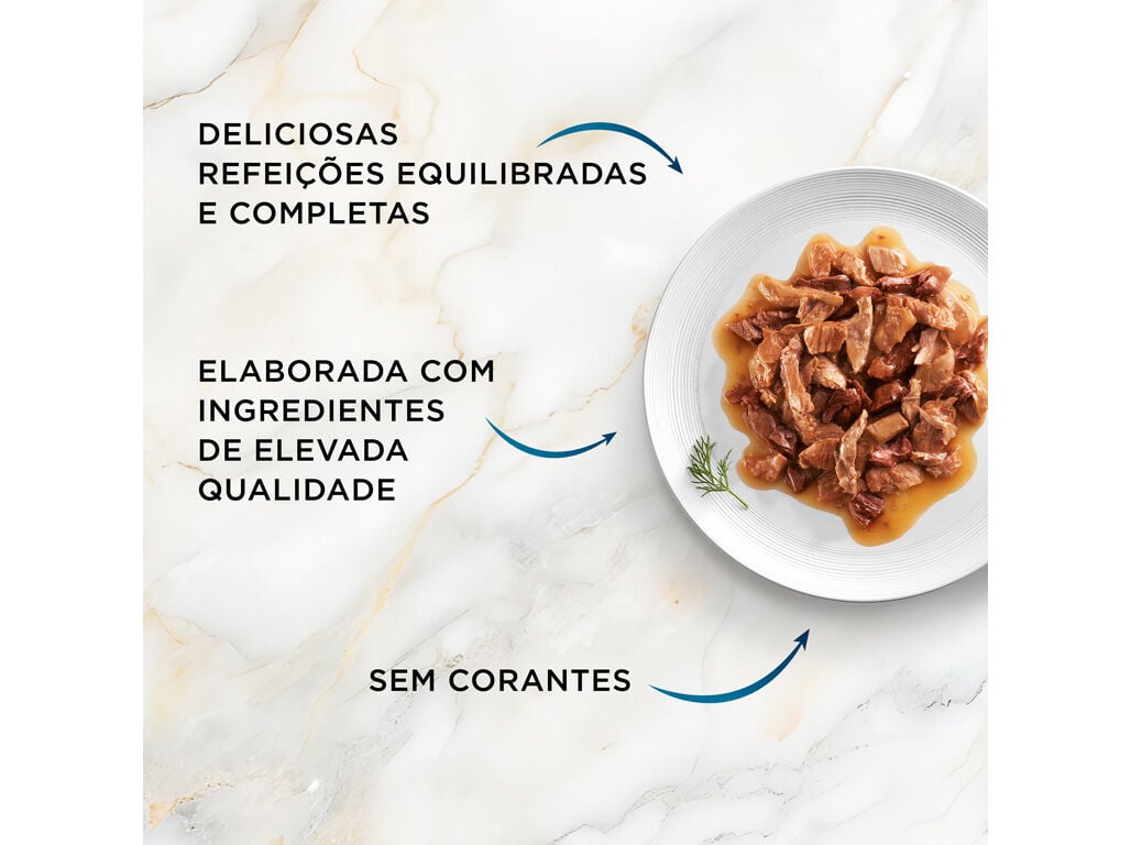 COMIDA H&Uacute;MIDA PARA GATO GOURMET PERLE DELICIAS DO OCEANO 4X85G image number 4