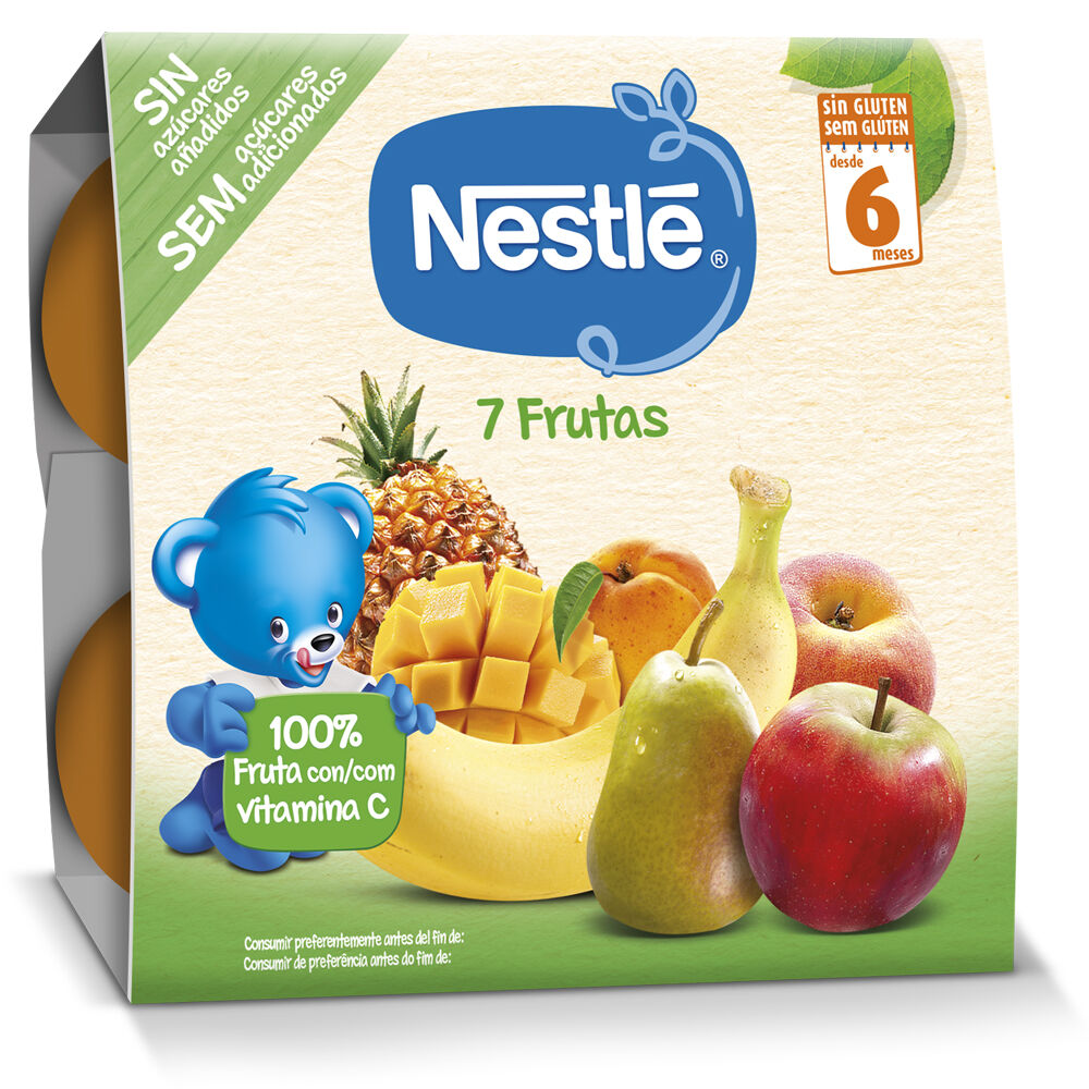 PUR&Eacute; NESTL&Eacute; 7 FRUTOS 4X100G