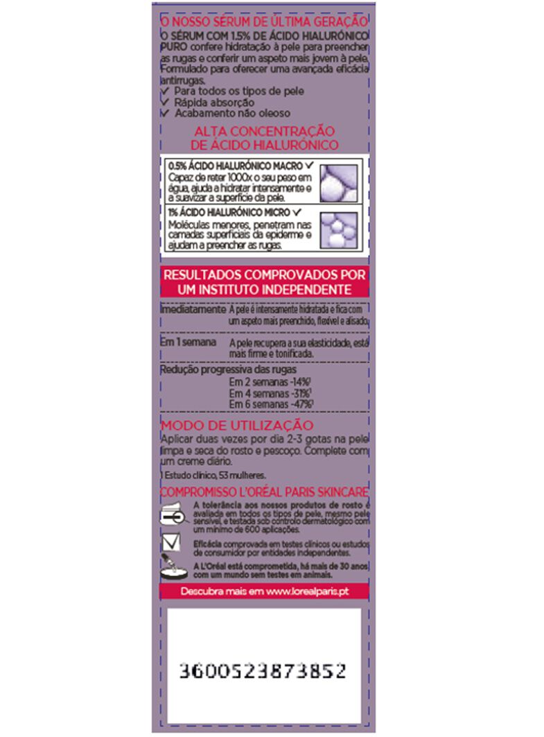 S&Eacute;RUM DERMO EXPERTISE REVITALIFT HIALUR&Oacute;NICO 30ML image number 1