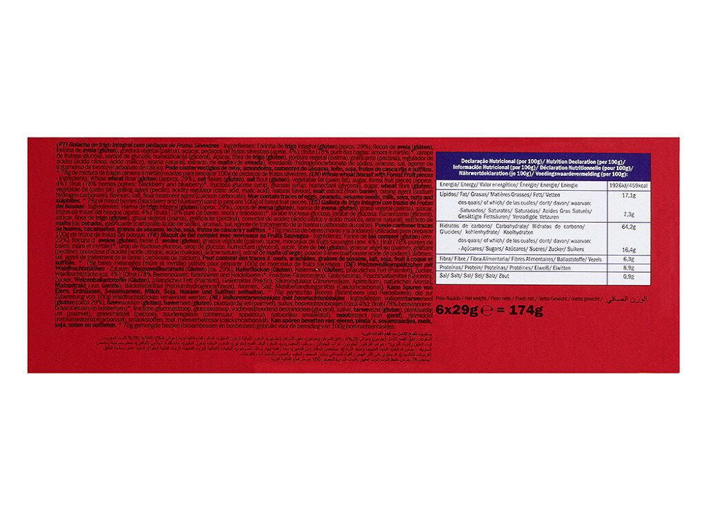 BOLACHA VIEIRA DE CASTRO THINS FRUTOS SILVESTRES 174G image number 1