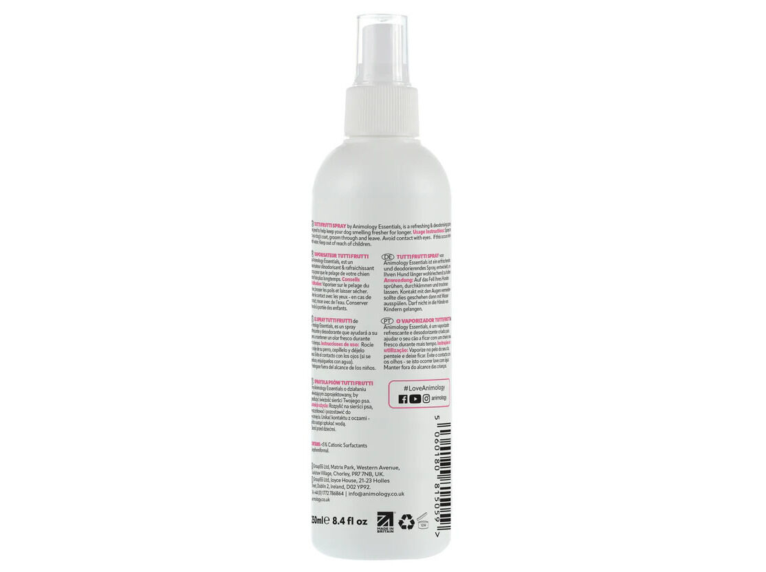 SPRAY C&Atilde;O ANIMOLOGY TUTTI FRUTTI 250ML image number 1