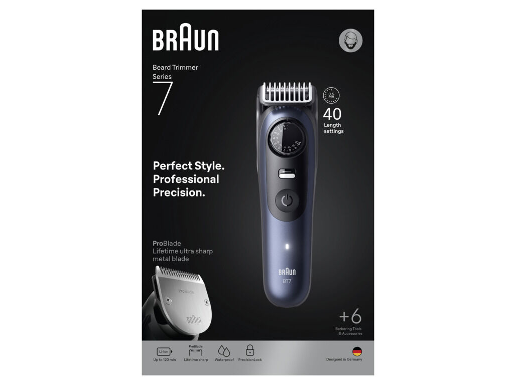 APARADOR DE BARBA BRAUN BT7520 SERIE 7 image number 1