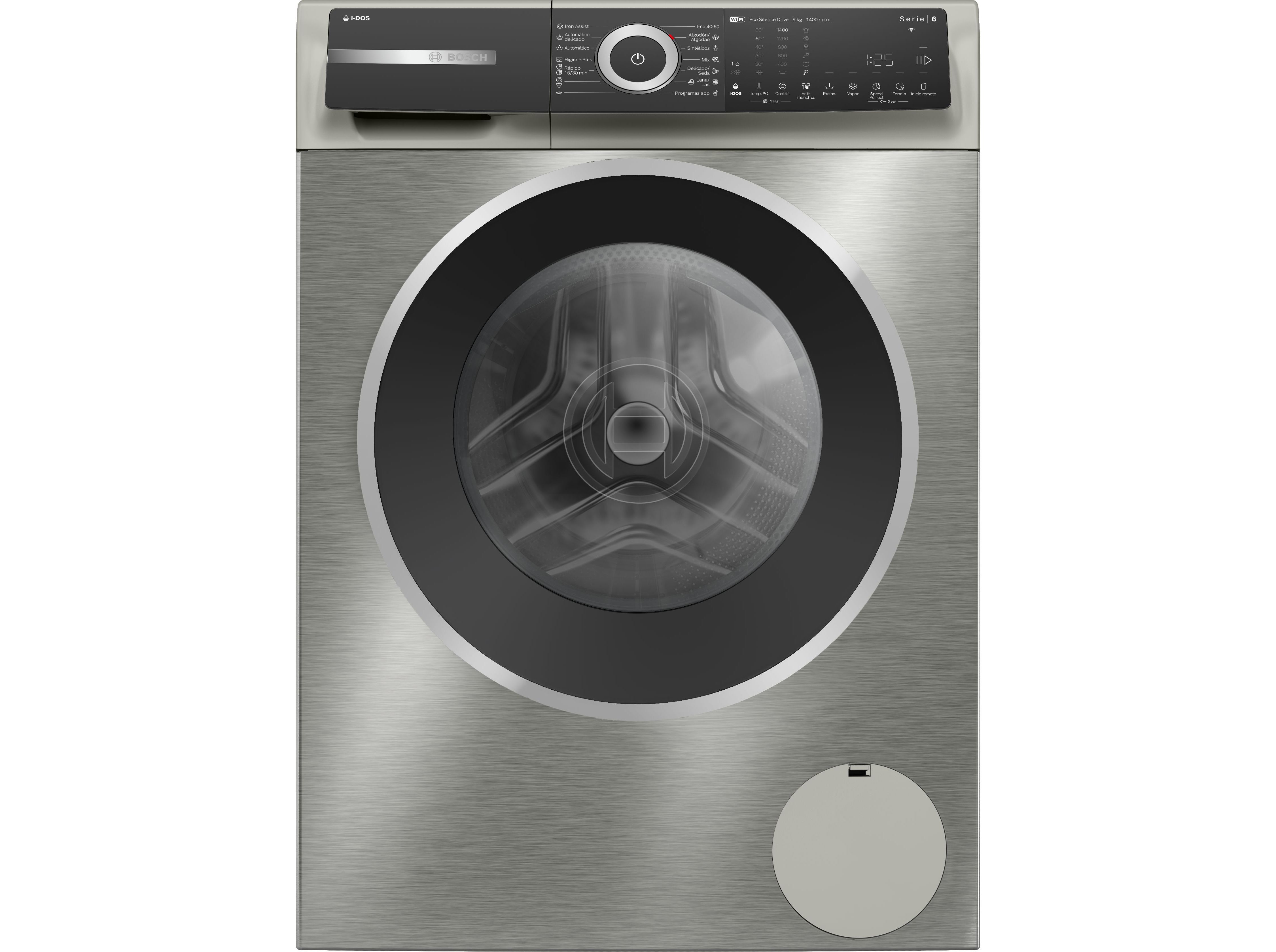 M&Aacute;QUINA LAVAR ROUPA BOSCH WGH244AXES INOX 9KG A I-DOS image number 0