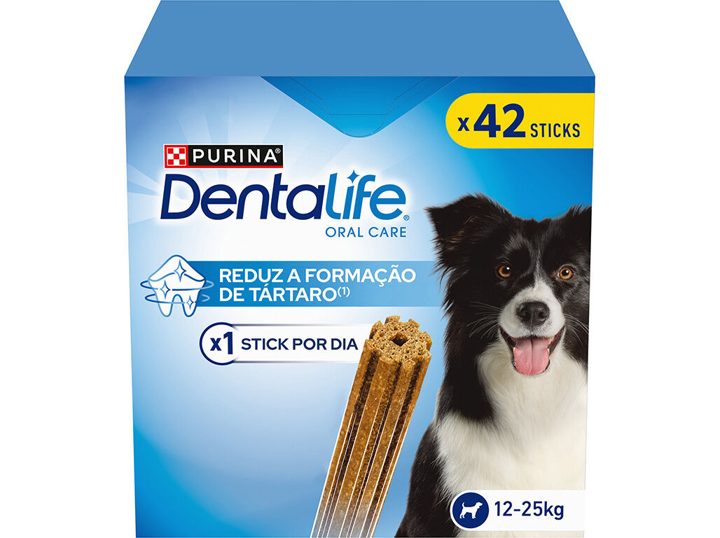 SNACK PARA C&Atilde;O DENTALIFE RA&Ccedil;A M&Eacute;DIA 966G 42 UNIDADES