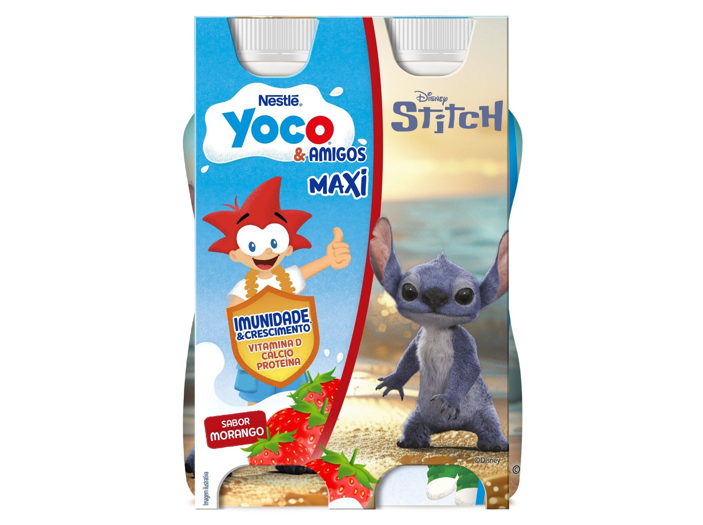 IOGURTE LIQUIDO YOCO MAXI MORANGO 4X160G image number 0