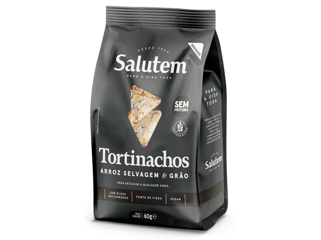 TORTINACHOS SALUTEM ARROZ SELVAGEM E GR&Atilde;O 60G image number 0