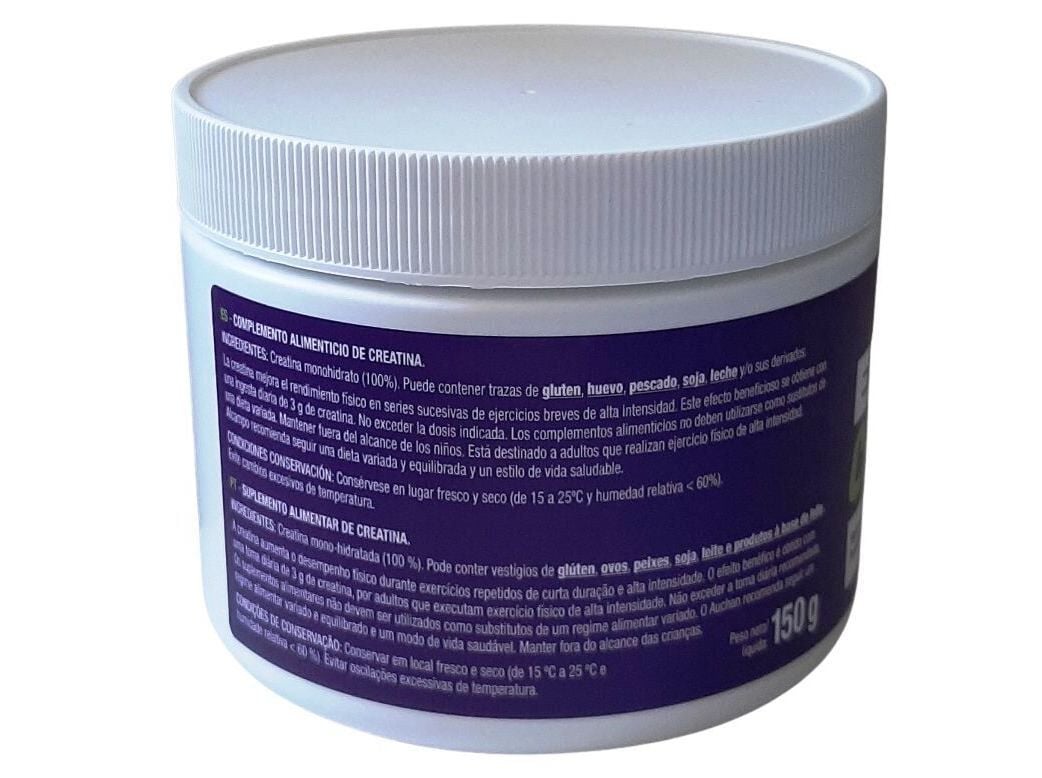 SUPLEMENTO CREATINA AUCHAN EM P&Oacute; 150 G image number 1