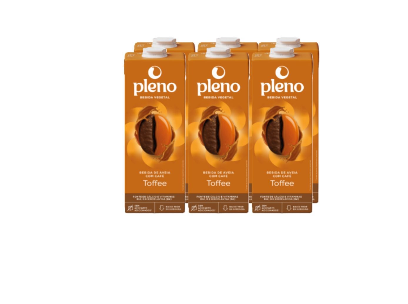 BEBIDA DE AVEIA PLENO COM CAF&Eacute; E TOFFEE 6X1L image number 1