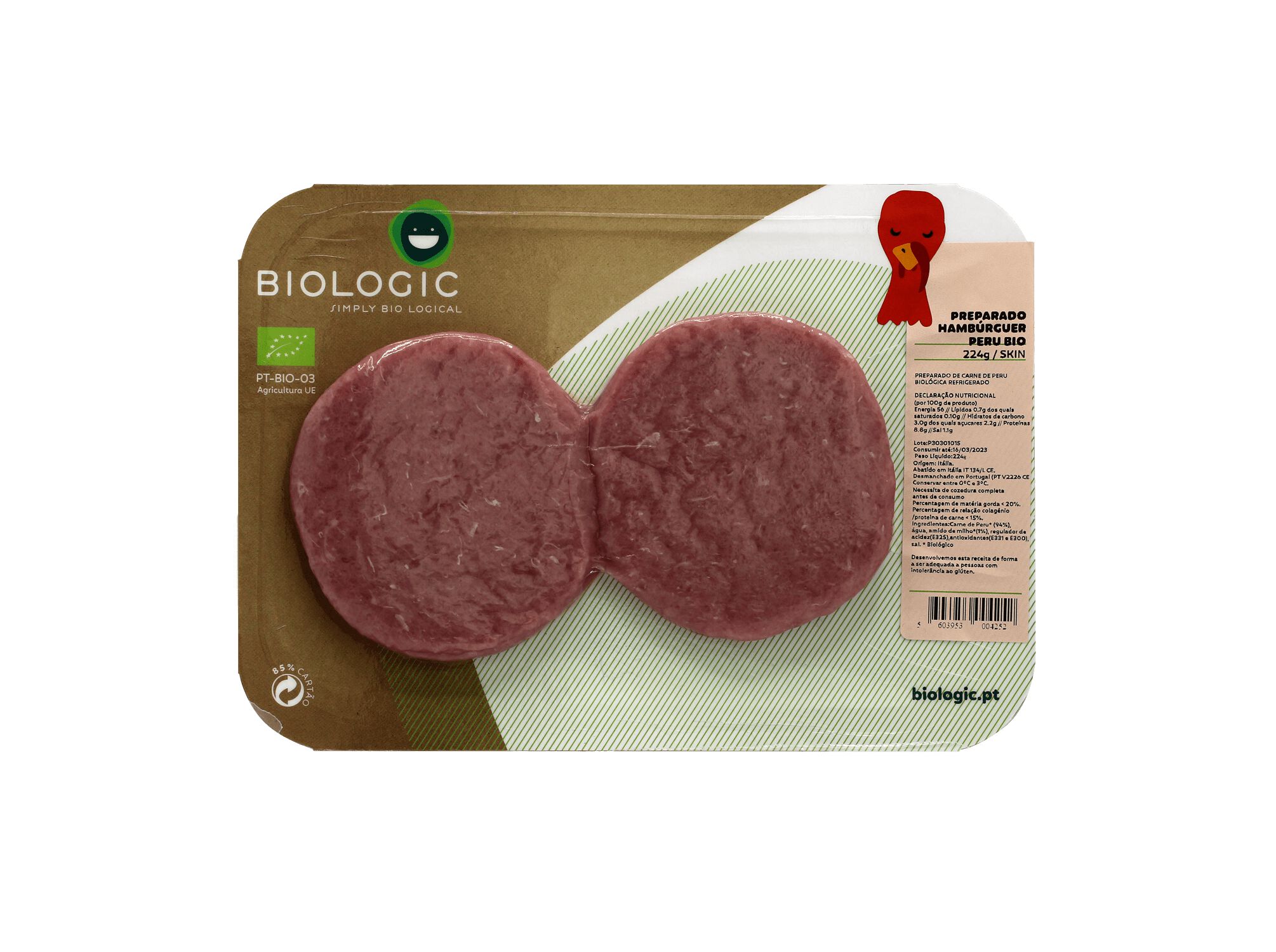 HAMBURGUER PERU BIOLOGIC BIO 224 G