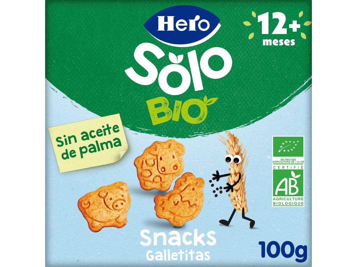 BOLACHAS HERO SOLO BIO ANIMAIS 100G