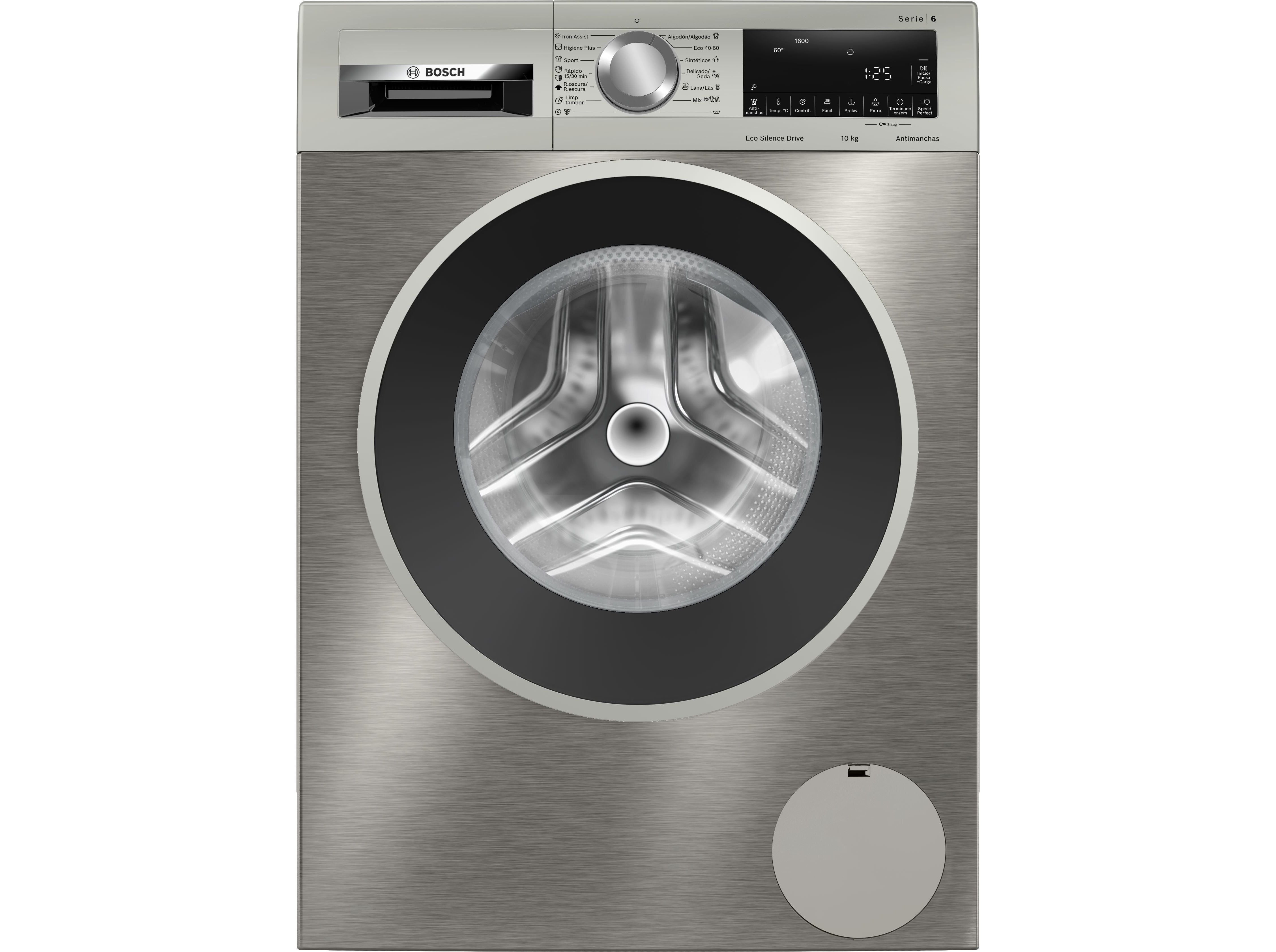 M&Aacute;QUINA DE LAVAR ROUPA BOSCH WGG256ZAES INOX 10KG A 1600RPM image number 0